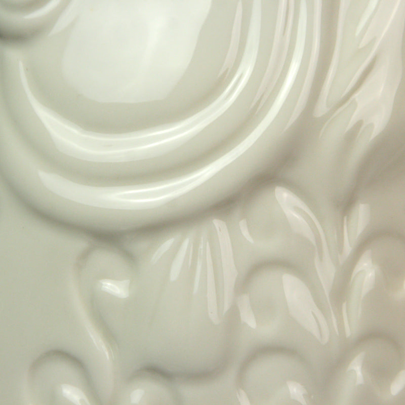 White - Image 3 - Zeckos Ceramic Coastal Decorative Vases Set of 2, 7 Inches Wide X 6.75 Inches High, White Glossy