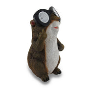 Naughty Groundhog Solar Eyes Solar LED Light Statue Image 2