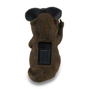 Naughty Groundhog Solar Eyes Solar LED Light Statue Image 3