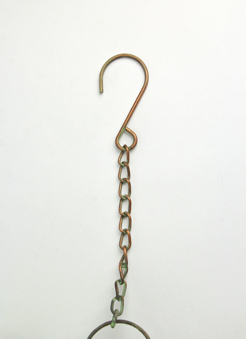 Copper - Image 3 - Bird Rain Chain, 78 Inch Aged Copper Metal Garden Accent