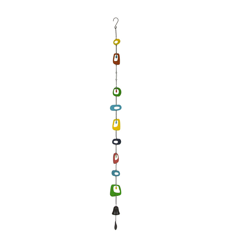 Wind Chimes, 62 Inch Multicolor Mid Century Modern Garden Decor Image 1