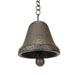 Brown - Image 11 - 78-Inch Metal Rain Chain with 6 Water Wheels & Weighted Bell, Rustic Brown Finish, Decorative Downspout