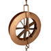 Copper - Image 3 - 78-Inch Metal Rain Chain with 6 Water Wheels & Weighted Bell, Bronze Finish, Decorative and Functional