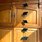 Black - Image 6 - Black Bear Rain Chain, 75 Inch Metal with 8 Bears and Bell
