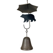 Brown - Image 9 - Rustic Black Bear & Umbrella Rain Chain - 75 inches Long Distressed Copper Finish, 10 Decorative 3D