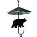 Black - Image 3 - Verdigris Umbrella & Black Bear Rain Chain - 75" Long with 10 3D Designs, Weighted Bell for Wind Chime