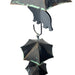 Black - Image 8 - Verdigris Umbrella & Black Bear Rain Chain - 75" Long with 10 3D Designs, Weighted Bell for Wind Chime