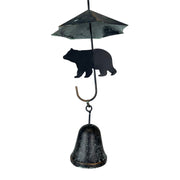 Black - Image 7 - Verdigris Umbrella & Black Bear Rain Chain - 75 inches Long with 10 3D Designs, Weighted Bell for Wind