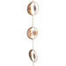 Copper - Image 2 - 80-Inch Metal Rain Chain with 6 Celestial Crescent Moon & Sun Discs, Bronze Finish, Decorative Downspout