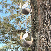 White - Image 7 - Heron Rain Chain, 102 Inch White Distressed Metal with Bottom Bell