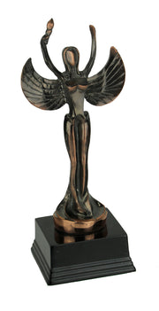 Bronze Finish Abstract Victory Angel Achievement Trophy Statue Image 1