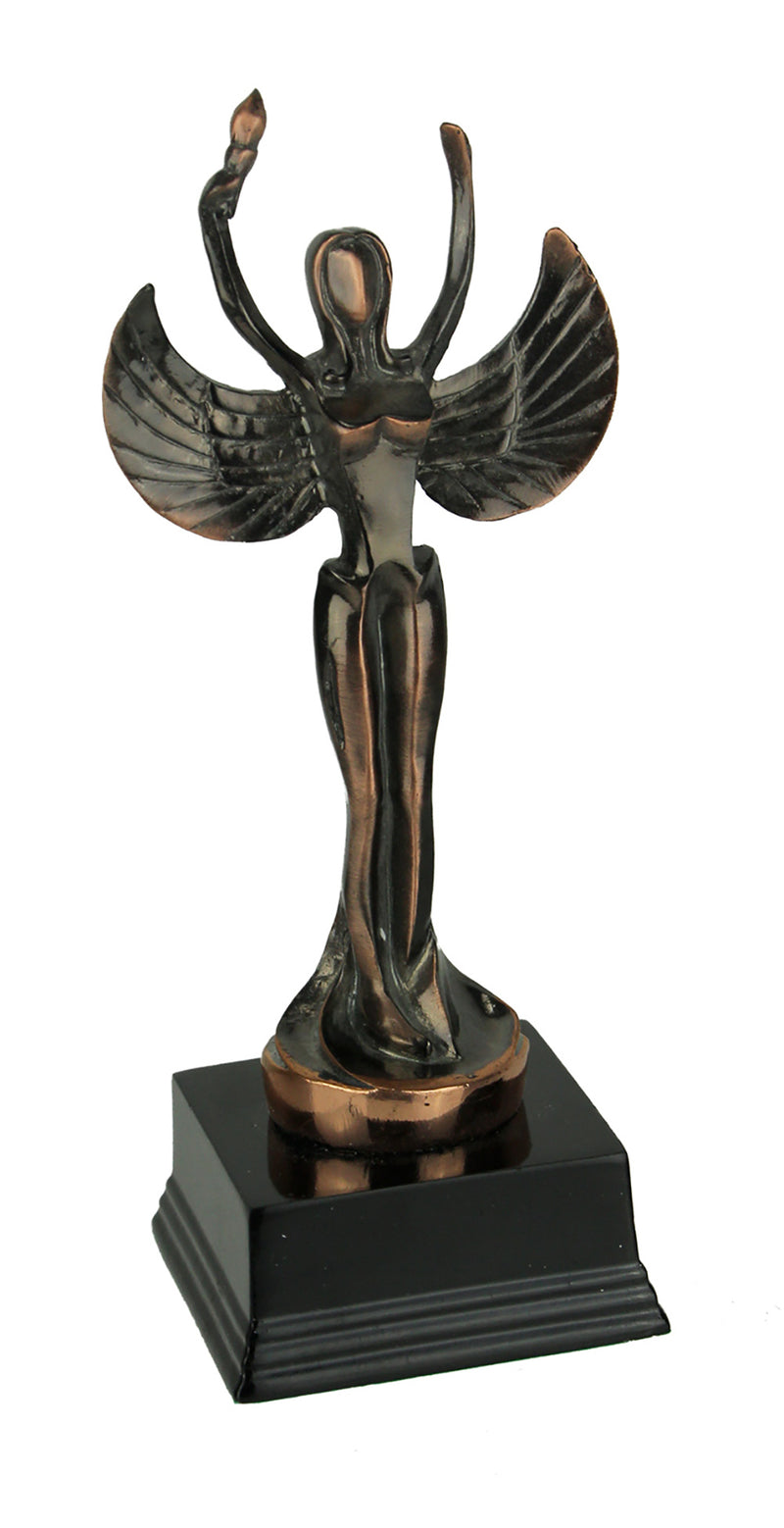 Bronze Finish Abstract Victory Angel Achievement Trophy Statue Image 1