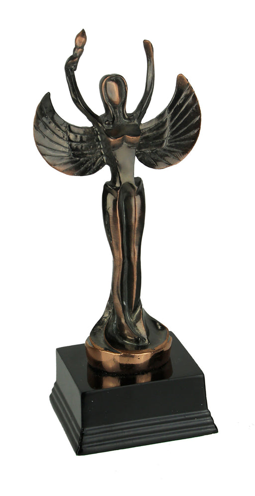 Bronze Finish Abstract Victory Angel Achievement Trophy Statue Image 1