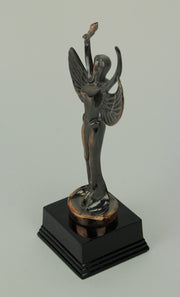 Bronze Finish Abstract Victory Angel Achievement Trophy Statue Image 2