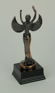 Bronze Finish Abstract Victory Angel Achievement Trophy Statue Image 3