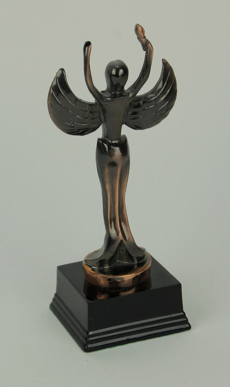 Bronze Finish Abstract Victory Angel Achievement Trophy Statue Image 3