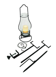 4 in 1 Glass Candle Lantern w/LED Flameless Candle Image 1