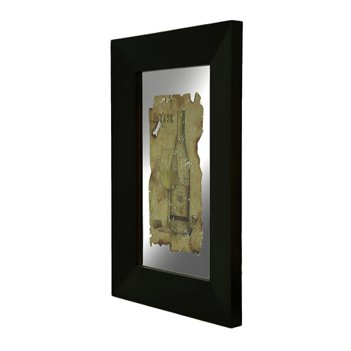 Black Frame 2 Piece Vintage Wine Wall Mirror Set Image 2