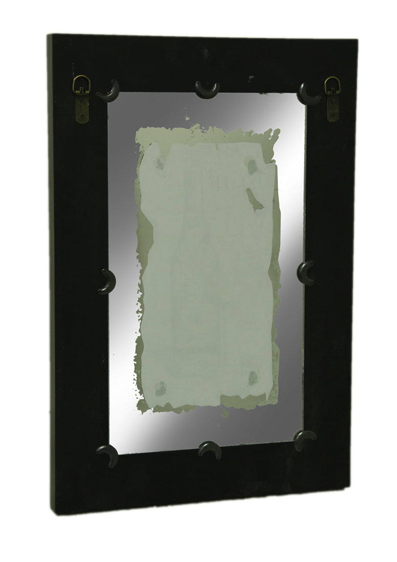 Black Frame 2 Piece Vintage Wine Wall Mirror Set Image 3
