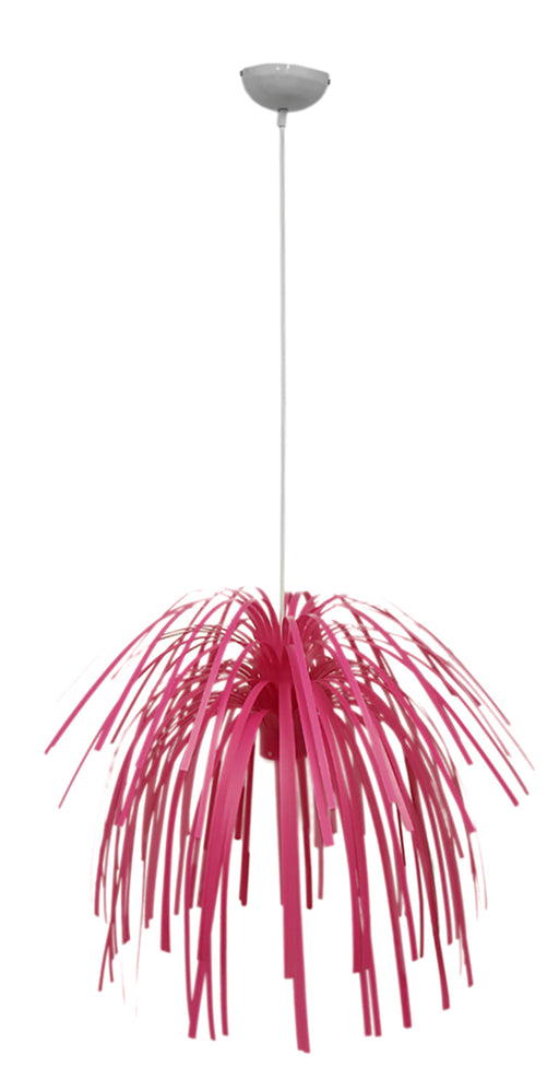 Present Time Fireworks Bright Pink Pendant Lamp MCM Décor Image 1