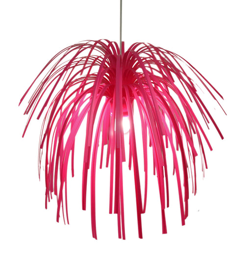 Present Time Fireworks Bright Pink Pendant Lamp MCM Décor Image 2