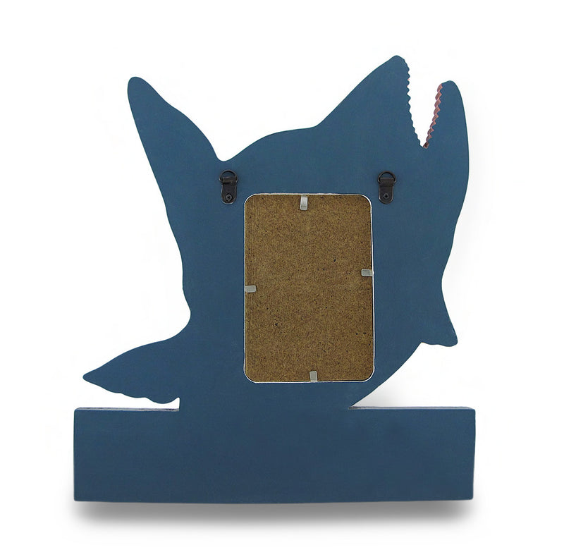 Colorful Wooden Bass Shaped Decorative Hanging Photo Frame and Wall Hooks Image 3