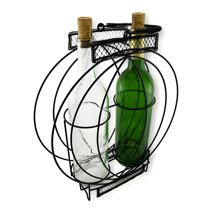 Oval Illusion Double Bottle Holder Display Image 3