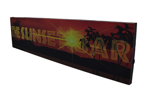 The Sunset Bar LED Lighted Canvas Wall Hanging Image 2
