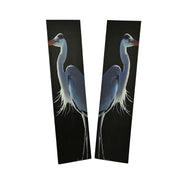 42 in. Twin Herons Black and White Canvas Print Set Image 1