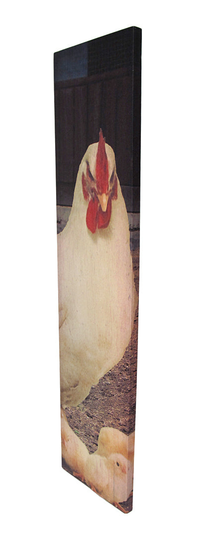 Rustic Hen and Chicks On The Farm Canvas Print Wall Hanging 42 in. Image 2
