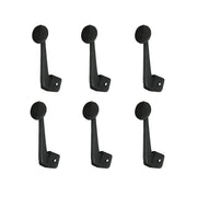 Set of 6 Typewriter Key Button Wall Hooks, 4 Inch Cast Iron Image 1