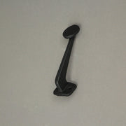 Set of 6 Typewriter Key Button Wall Hooks, 4 Inch Cast Iron Image 5