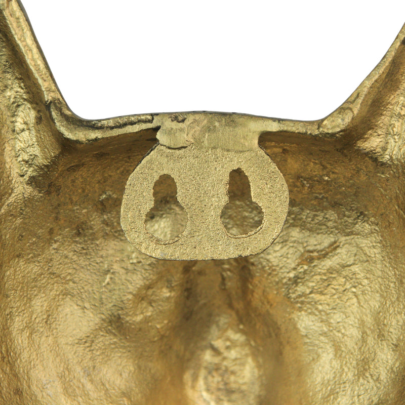 Gold Mouse - Image 7 - Gold Mouse Head Wall Hanging with Eye Glasses Spectacles – 8.5" High, Quirky Cast Aluminum Wall Decor,