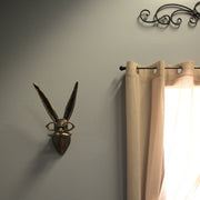 Gold Hare - Image 6 - Gold Finish Hare Head Wall Hanging with Round Eye Glasses Spectacles & Handlebar Mustache – Whimsical