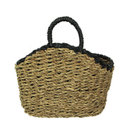 Set of 3 Woven Seagrass Wall Hanging Baskets - Decorative Rustic Storage for a Boho or Country Inspired Home Decor Aesthetic