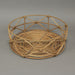 Set of 3 Metal and Rattan Nesting Round Basket Trays Image 4