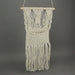 Hand Tied Macrame Bohemian Style Wall Pocket 27 Inches High Boho Decor Image 4