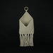 Bohemian Hand Tied Macrame Envelope Wall Pocket 21.25 Inches High Image 4