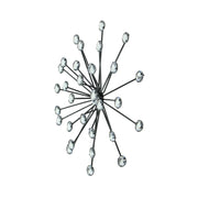 Black - Image 2 - Set of 3 Jeweled 3D Black Metal Atomic Starburst Wall Sculpture Set - 10 Inch Diameter - Classic