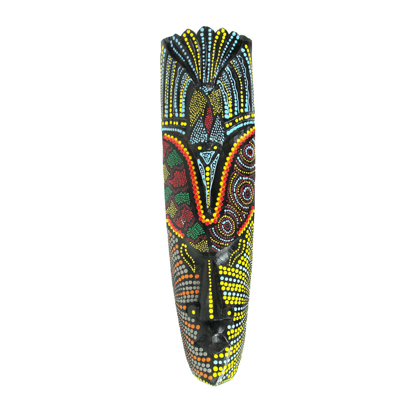 Topang Burang Aborigine Mask Hand Crafted Wall Decor 20 Inch Image 2