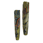 Topang Burang Aborigine Mask Hand Crafted Wall Decor 20 Inch Image 3