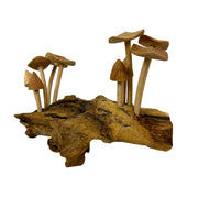 10 Inch - Image 9 - Wood Mushroom Sculpture, 10 Inch Wide Root Base Cluster