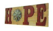 Hope - Image 2 - Distressed Look Holiday Word Sign Windmill Wall Hanging