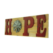 Hope - Image 2 - Distressed Look Holiday Word Sign Windmill Wall Hanging