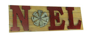 Noel - Image 1 - Distressed Look Holiday Word Sign Windmill Wall Hanging