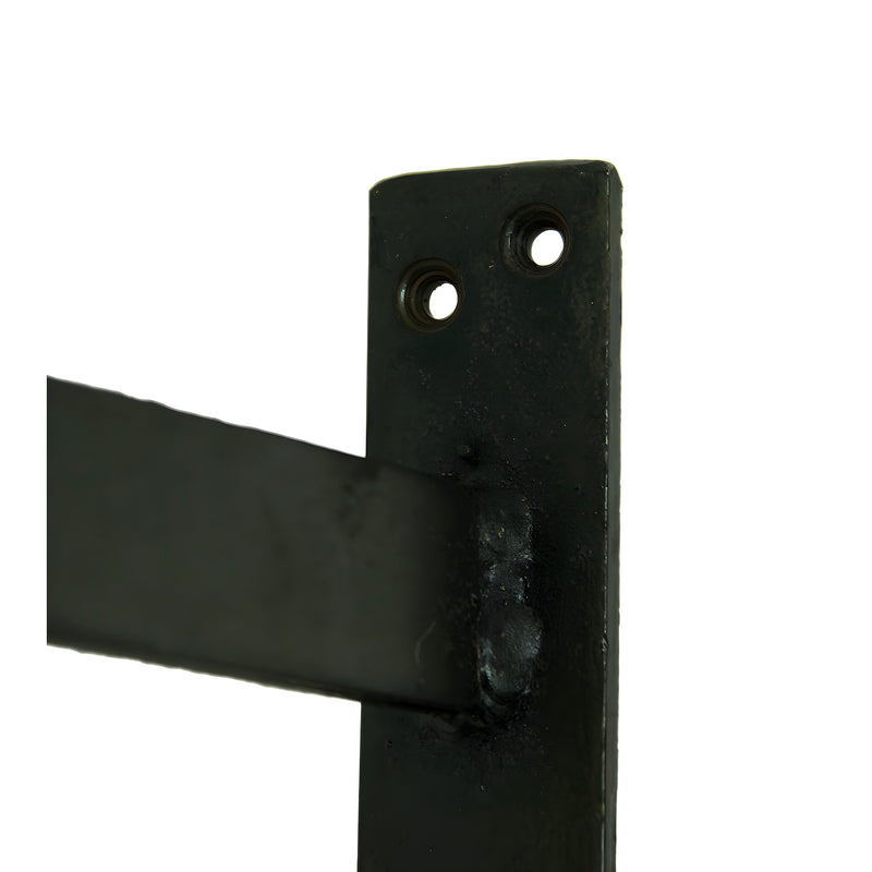 2 - Image 3 - Set of 2 Plant Hanger Wall Hooks, 30.5 Inch Distressed Metal Wood Pulleys