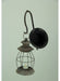 Black - Image 3 - Vintage-Inspired Rustic Black Distressed Metal Wall-Mounted Lantern Candle Sconce - 16.25 Inches High -