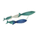 Metal School of Fish Wall Decor Sculpture – Blue Nautical Beach Home Wall Art  - 34 by 7.25 Inches Image 6