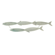 Metal School of Fish Wall Decor Sculpture – Blue Nautical Beach Home Wall Art  - 34 by 7.25 Inches Image 7