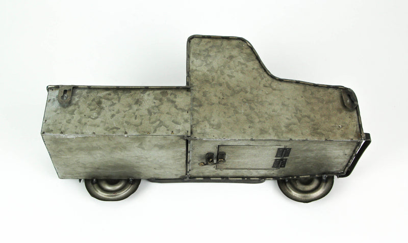 Black - Image 3 - Rustic Distressed Metal Retro Pickup Truck Hanging Birdhouse